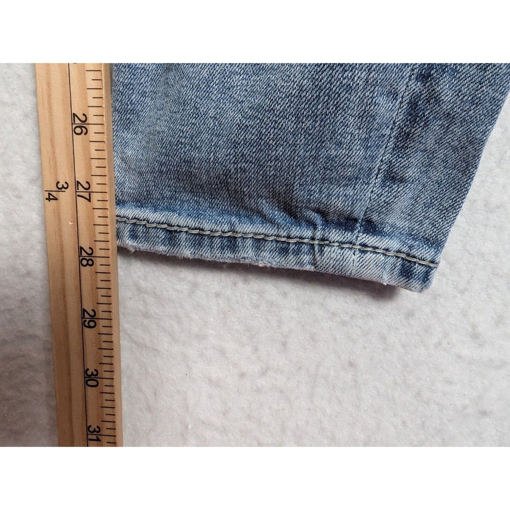 Bke Mens Jeans Size 28 x 30 Alec Skinny Distressed Cotton Blend Blue - Picture 8 of 16
